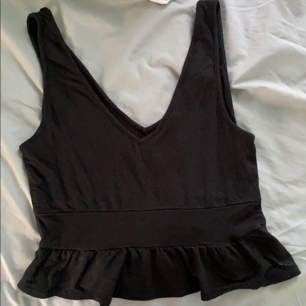 Black crop top